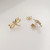 14K Yellow Gold Dragonfly Stud Earrings