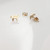 14K Yellow Gold Tiny Machine Gun Stud Earrings