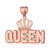 Queen Crown DC Gold Hip-Hop Pendant