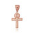 Rose Gold Ankh Cross DC Hip-Hop Pendant (S/L)