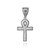 Sterling Silver Ankh Cross DC Hip-Hop Pendant (S/L)