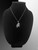 Sterling Silver Cursive Crown Letter Initial DC Pendant Necklace