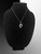 Sterling Silver Cursive Crown Letter Initial DC Pendant Necklace