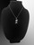 Sterling Silver Cursive Crown Letter Initial DC Pendant Necklace