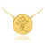 14K Gold Chinese Love Symbol Medallion Necklace