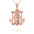 Gold Our Lady Of Guadalupe On Anchor Pendant Necklace