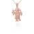 Gold Durga Hindu Goddess Pendant Necklace