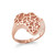 Rose Gold African Continent Ring