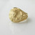 Solid Gold Egyptian Pharaoh King Tut Statement Ring