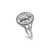 Sterling Silver Saint Benedict Women's Coin Medallion Ring