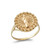 Yellow Gold St. Jude Rosary Medal Ring for women