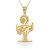 Egyptian Ankh Eye of Horus Gold Necklace