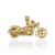 Gold Motorcycle Bike Pendant Necklace