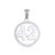 Sterling Silver Personalized Jersey Number Sports Circle Pendant Necklace