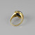 Gold Oval Lapis Lazuli Gemstone Ring (back)