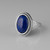 Sterling Silver Lapis Lazuli Oval Gemstone Ring