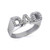 Sterling Silver CZ Dad Father's Ring