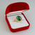 Gold Oval Green Onyx Gemstone Ring