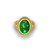 Gold Filigree Band Oval Green Copper Turquoise Gemstone Ring