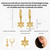 Yellow Gold Jewish Chai Star Of David Cuban Link Huggie Earrings