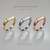 Gold Stackable Rectangular Signet Pinky Ring
