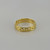 Gold Openwork Link Chain Ring Band