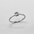 Minimalist Gold Paw Print Heart Ring for Women