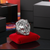 Polished Sterling Silver Fierce Lion Head Statement Ring for Men