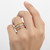 Dainty Gold Stackable Beaded Ring Band for Women