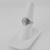 Sterling Silver Cherub Angel Round Medallion Signet Ring for Women