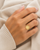 Gold Chai Hebrew Symbol Round Medallion Ring for Women