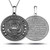 Oxidized Sterling Silver United States Army Reversible Prayer Pendant Necklace – Solid Unisex Medallion