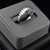 Polished Sterling Silver Tapered Dome Croissant Ring for Women