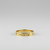 Yellow Gold Newborn Baby Footprint Ring Band for Women