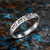 Gold Newborn Baby Footprint Ring Band for Women