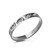 Gold Newborn Baby Footprint Ring Band for Women
