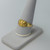 Gold Oval Nugget Polished Midsize Ring