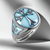 Sterling Silver Enamel Cross Pattée Oval Signet Ring – Color Options