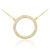 14K Gold Eternity Circle of Life CZ Necklace