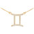 14K Gold Gemini Zodiac Sign Diamond Necklace