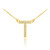 14k Gold Letter "T" Diamond Initial Necklace