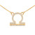 14K Gold Libra Zodiac Sign Diamond Necklace
