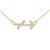 14K Gold Sagittarius Zodiac Sign Diamond Necklace