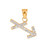 14K Gold Sagittarius Zodiac Sign Diamond Pendant Necklace