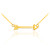 14k Gold Sideways Arrow Necklace