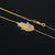 14K Gold Sideways Hamsa Diamond Necklace