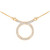 14K Gold Taurus Zodiac Sign Diamond Necklace
