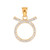 14K Gold Taurus Zodiac Sign Diamond Pendant Necklace