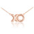 14K Rose Gold "XO" Hugs & Kisses Necklace