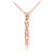 14K Rose Gold 15 Anos Pendant Necklace